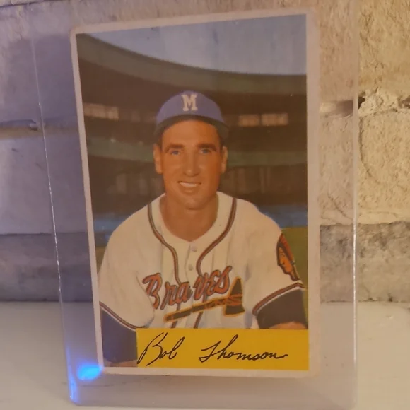 Bowman 1954 Bobby Thompson Baseball Card - Picture 3 of 11